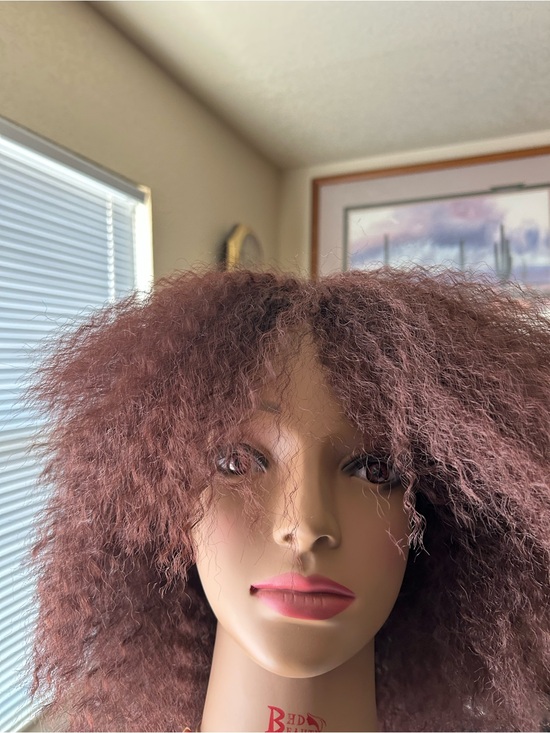 Other - Brown Wavy Synthetic Hair Wig - Unbranded